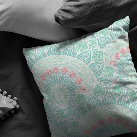Moroccan Style Mandala Decorative Pillow Living - Picture 1 of 6